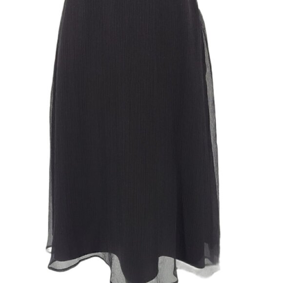 J Crew Black Crepe Silk Sophia Dress Size 4 - Picture 7 of 9